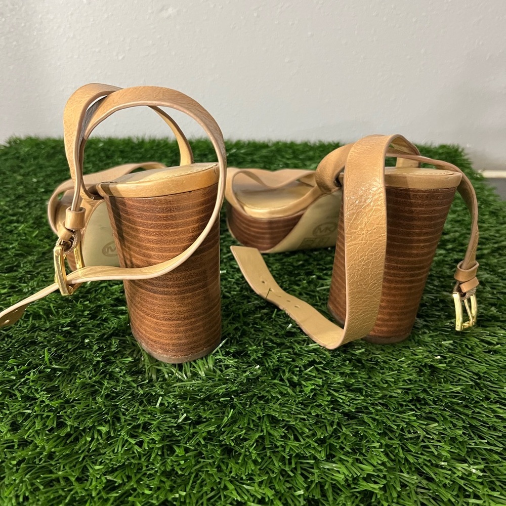 Michael Kors Tan Platform Heels - Picture 3 of 5